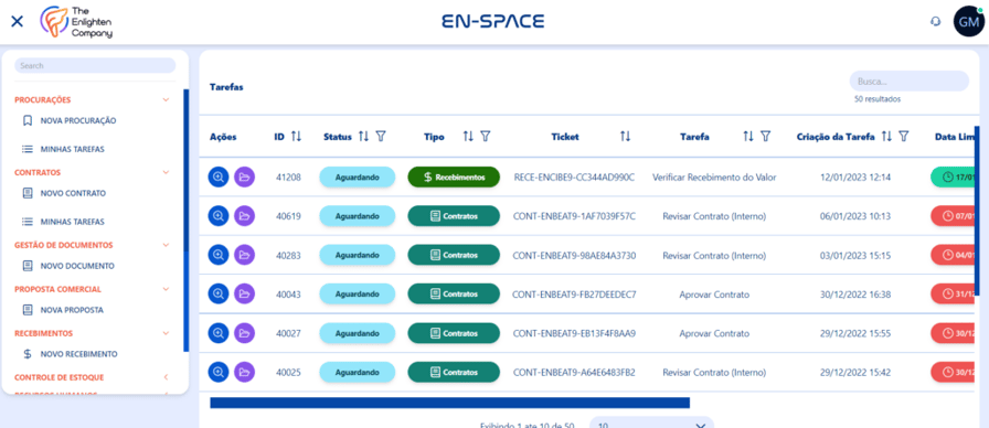 Interface do Software